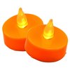Shawshank Ledz Magic Seasons Orange No Scent Flameless LED Tea Lights 1.5 in. H 702199-12